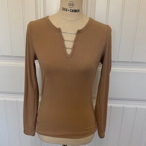 Rue21 Camel Long Sleeve Top